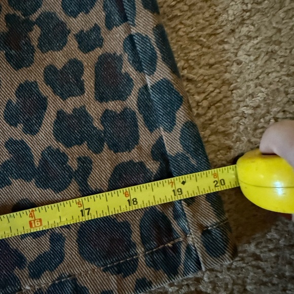 Leopard print denim skirt - Picture 5 of 6